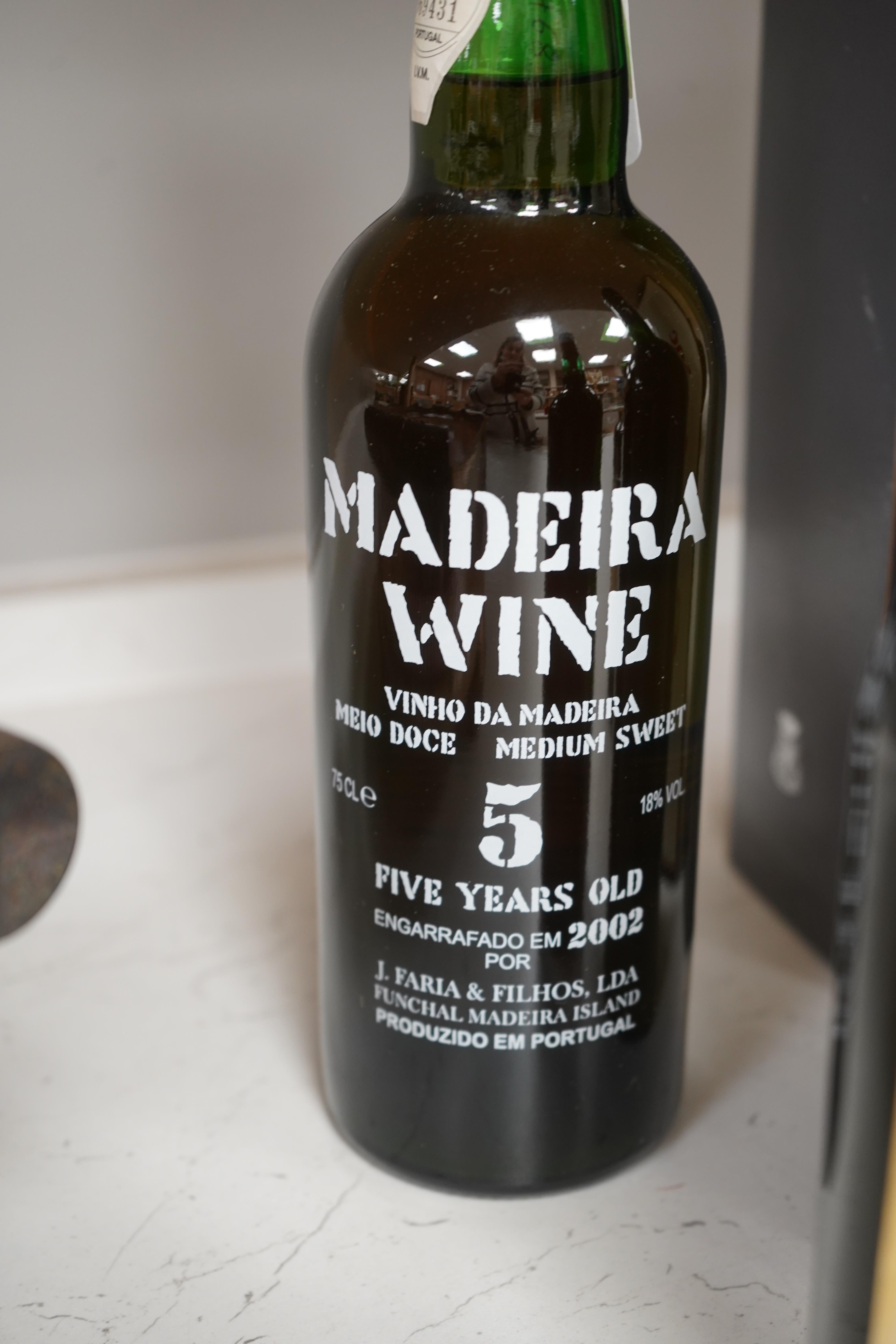 Eight various bottles of port, Madeira etc. to include Cockburns 1967 and Vinho Do Porto 1996. Condition - fair to good. Storage history unknown